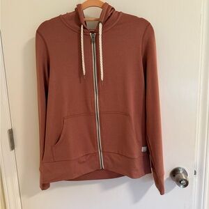 Vuori Terracotta Zip-Up Hoodie